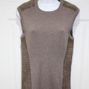 All Saints Dress Sierre Jumper Sweater Leather  4